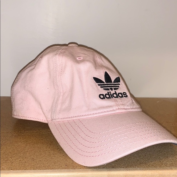 baby pink adidas hat